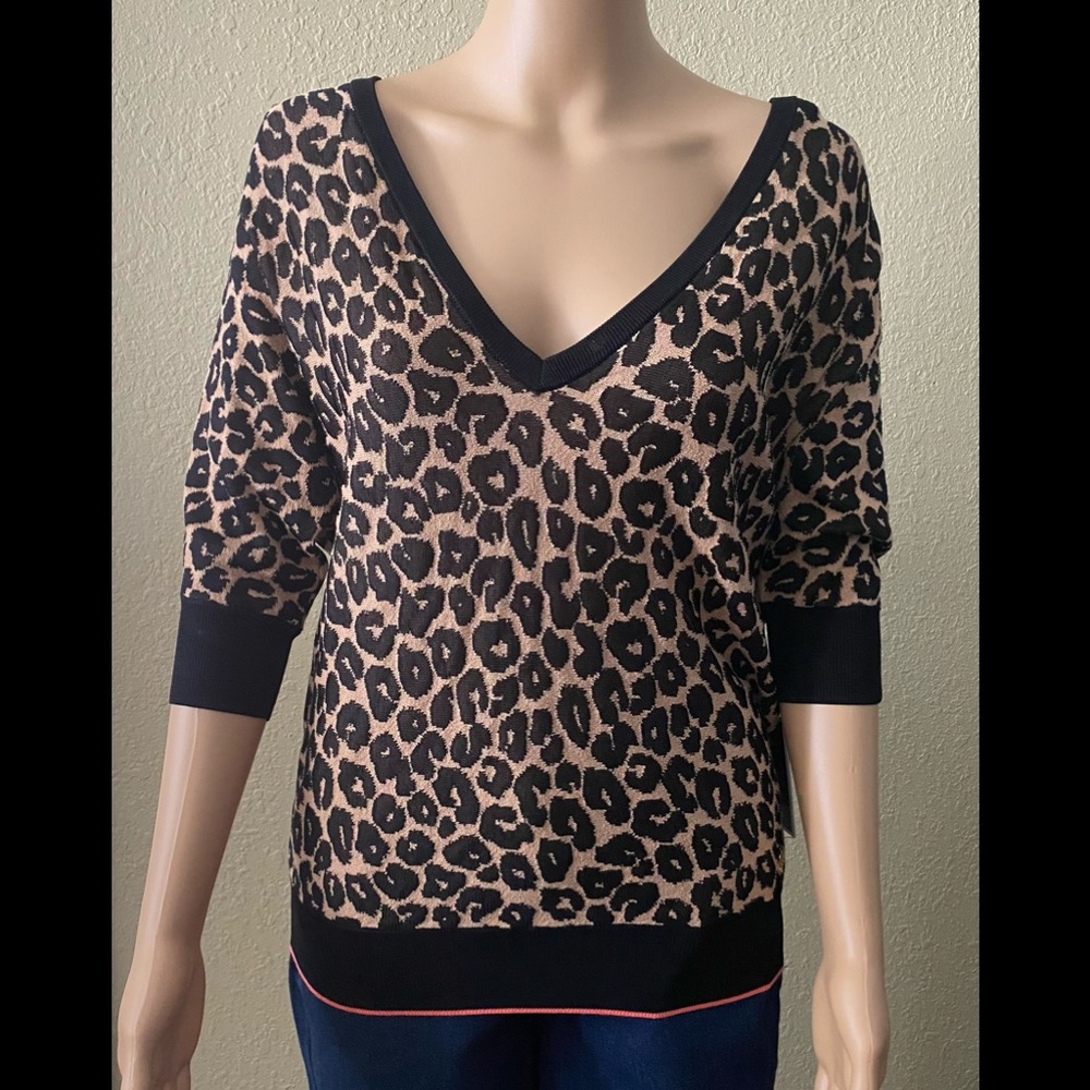 NWT JUICY COUTURE Vintage Leopard CHEETAN SWEATER